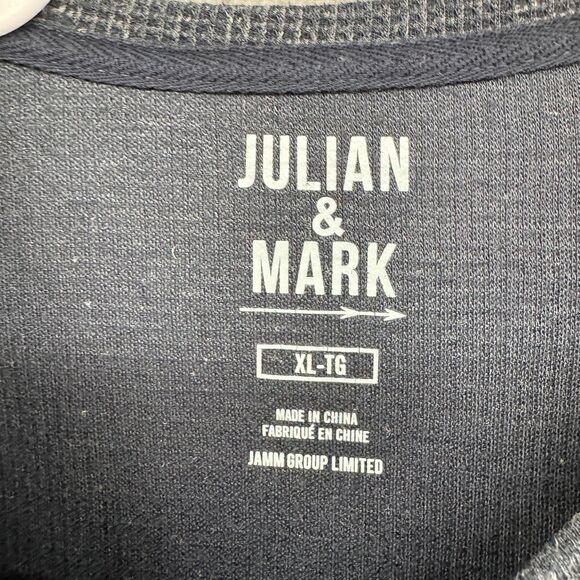 Julian & Mark Waffle Knit Henley Shirt Mens Size XL TG Stitch Fix - Picture 9 of 10